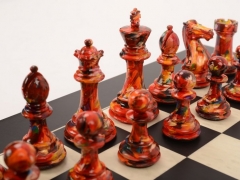 Art Chess by Olivia Pilling Red v Floral 001