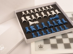 Packaging - Dark Chess in Cobalt Blue