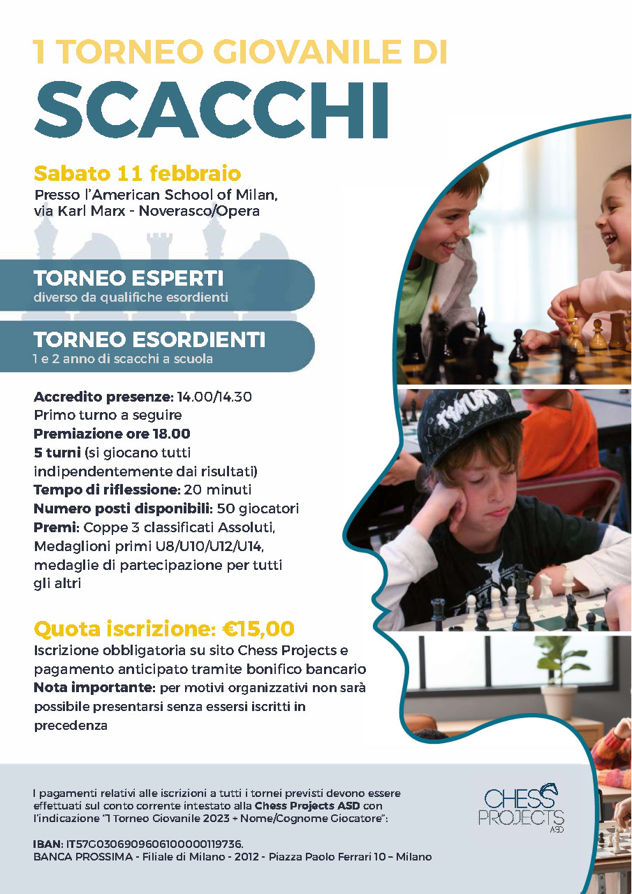 1° Torneo giovanile di scacchi 2023