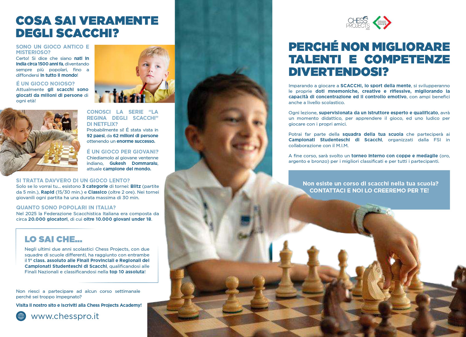 Progetto Scacchi a scuola - Chess Projects ASD