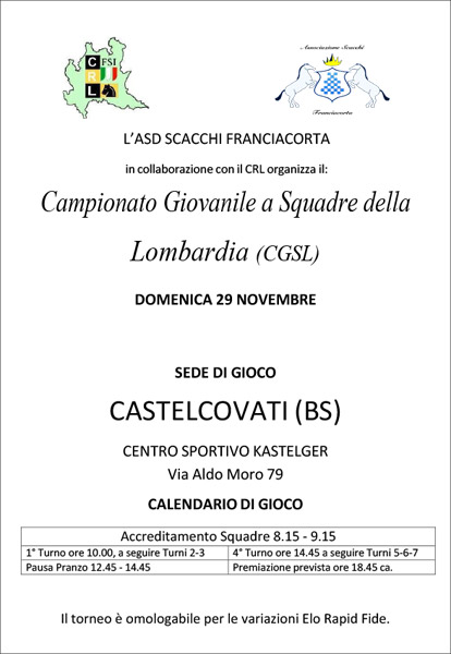 Campionato Giovanile a Squadre della Lombardia (CGSL) 2026